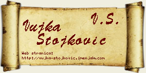 Vujka Stojković vizit kartica
